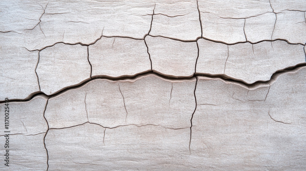 Obraz premium Cracked dry earth texture with natural patterns and fine details