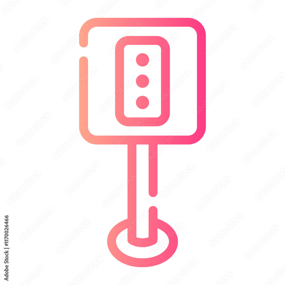 traffic lights Line Gradient Icon traffic lights Line Gradient Icon