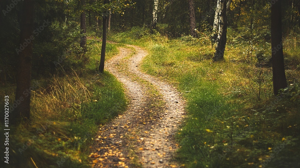 Obraz premium Forest Path: A Serene Nature Escape