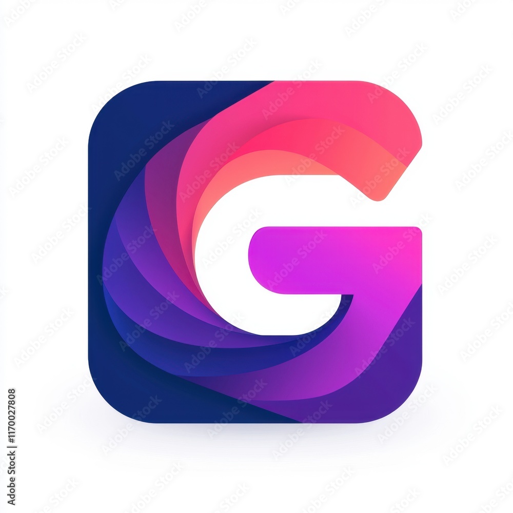 Abstract Colorful Logo Design with Modern Smooth Shapes Abstract Colorful Logo Design with Modern Smooth Shapes