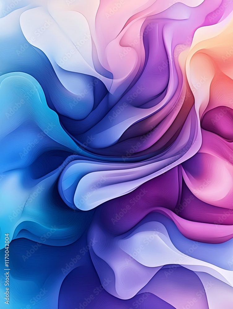 Obraz premium Colorful Flowing Watercolor Abstract Background