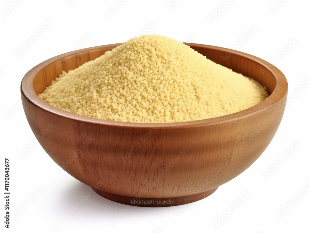 Fresh Uncooked Dried Couscous in a Beautiful Wooden Bowl Ready for Culinary Creations and Healthy Meal Preparation Fresh Uncooked Dried Couscous in a Beautiful Wooden Bowl Ready for Culinary Creations and Healthy Meal Preparation
