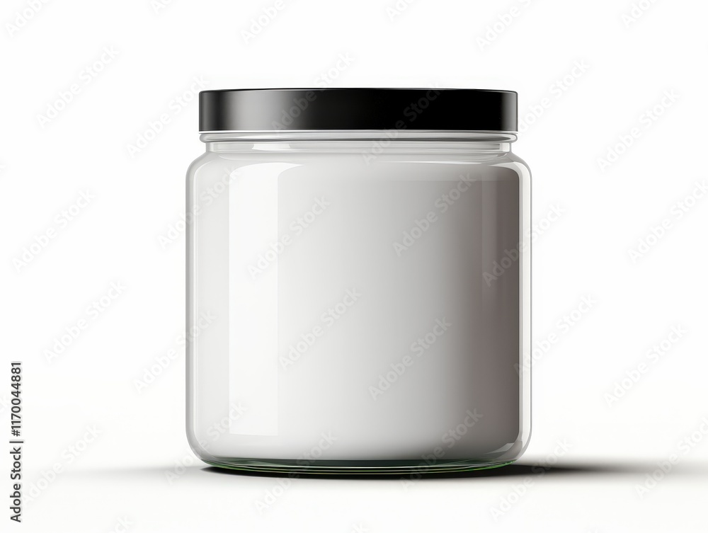 Round Jar Mockup Isolated on White Background for Product Display and Branding Applications in Advertising and Digital Marketing Needs Round Jar Mockup Isolated on White Background for Product Display and Branding Applications in Advertising and Digital Marketing Needs