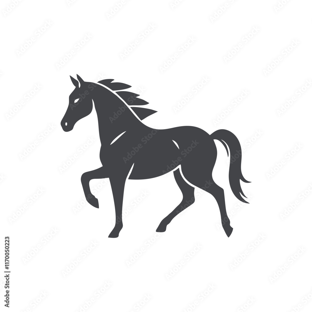 horse logo design concept template horse logo design concept template