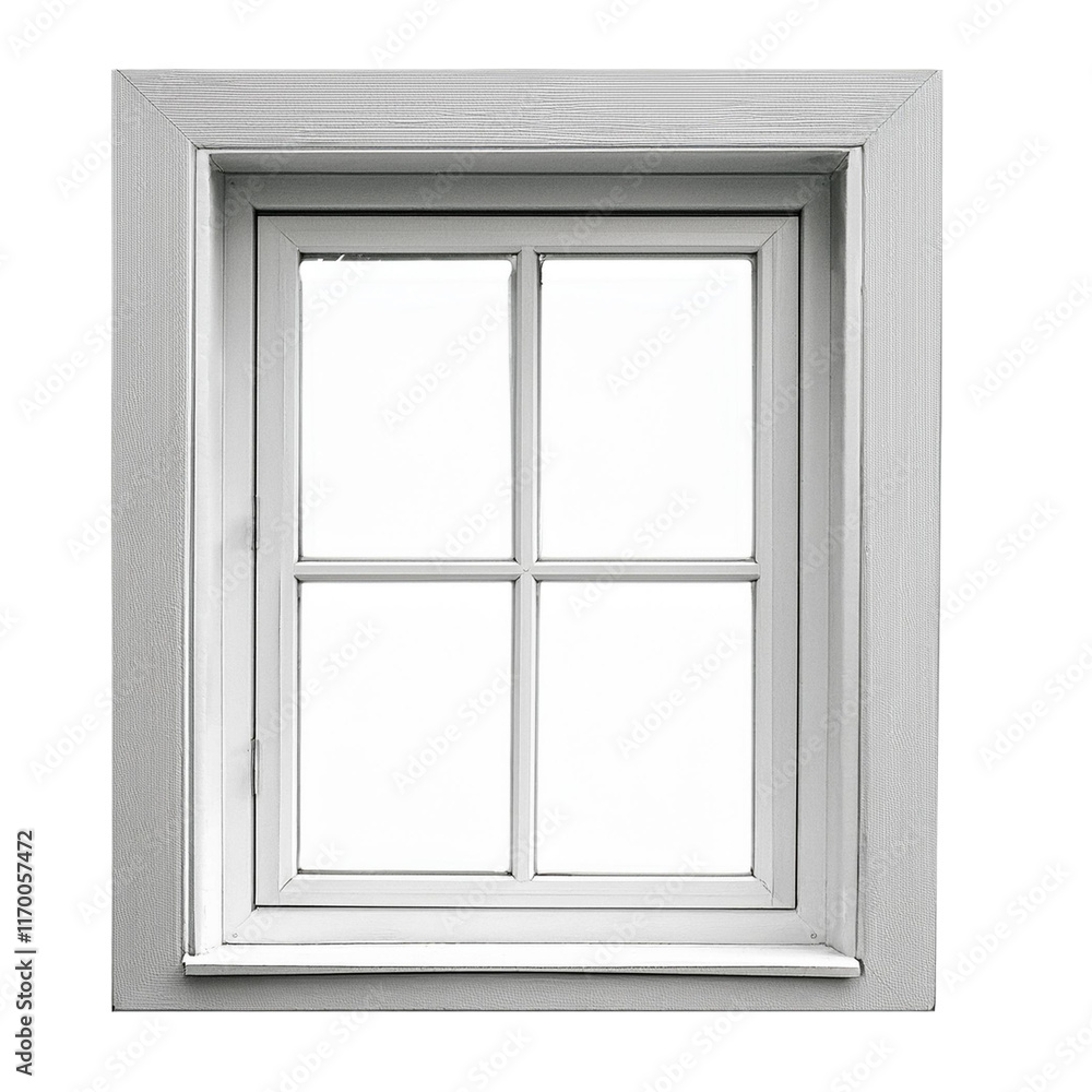 Marco de ventana de plástico con vidrio Marco de ventana de plástico con vidrio