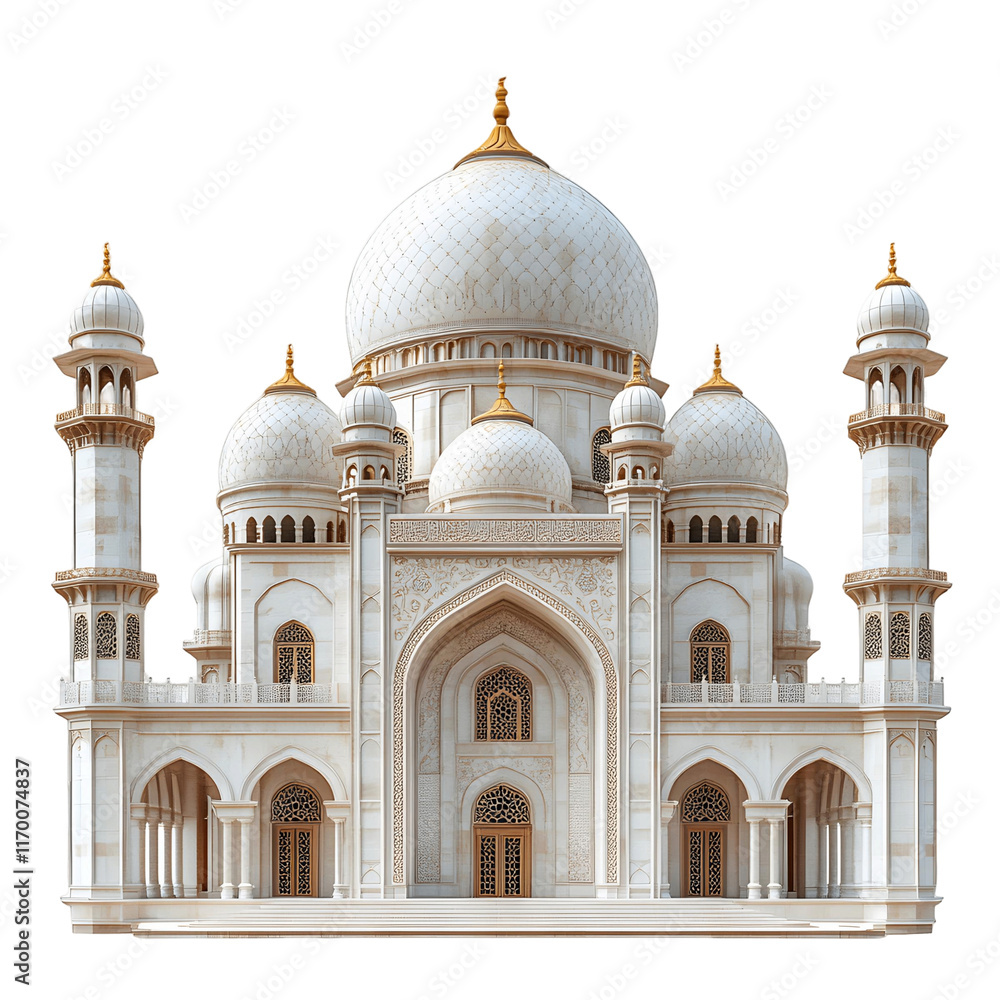 Fototapeta premium 3D render majestic Arabic mosque