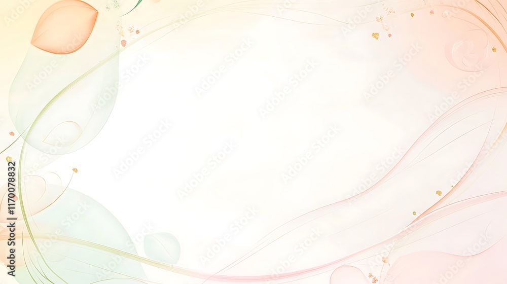 Abstract Pastel Floral Frame Design Background Abstract Pastel Floral Frame Design Background