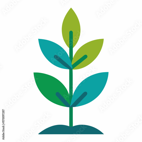 green plant on white