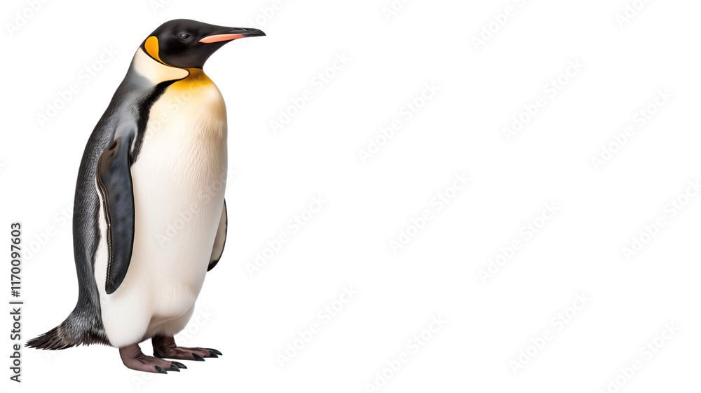 Fototapeta premium Penguin isolated on transparent background