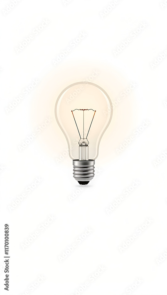 A flat, simple light bulb icon symbolizing ideas or innovation, clean design on a white background. A flat, simple light bulb icon symbolizing ideas or innovation, clean design on a white background.