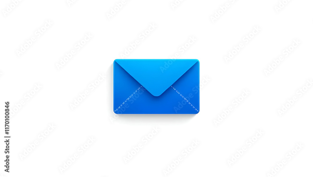 A flat envelope icon representing email or messaging, sharp edges, modern, and simple on a white background. A flat envelope icon representing email or messaging, sharp edges, modern, and simple on a white background.