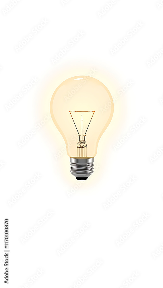 A flat, simple light bulb icon symbolizing ideas or innovation, clean design on a white background. A flat, simple light bulb icon symbolizing ideas or innovation, clean design on a white background.