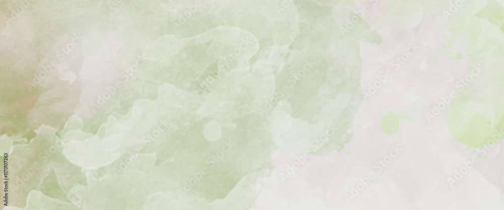 Obraz premium Delicate green yellow abstract watercolor background. Great for textures