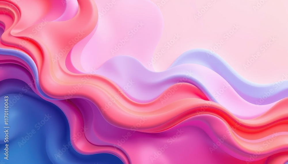 Abstract Pink Purple and Blue Wave Design Abstract Pink Purple and Blue Wave Design