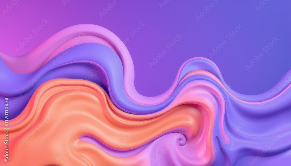 Abstract Wavy Pastel Colors Swirling Design Abstract Wavy Pastel Colors Swirling Design