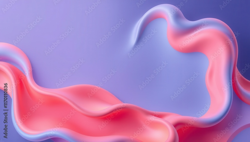 Abstract Pink and Purple Fluid Wave Forms Abstract Pink and Purple Fluid Wave Forms