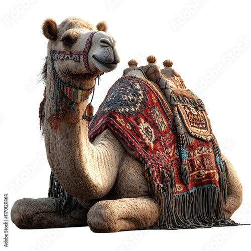 3D render of a detailed camel photo