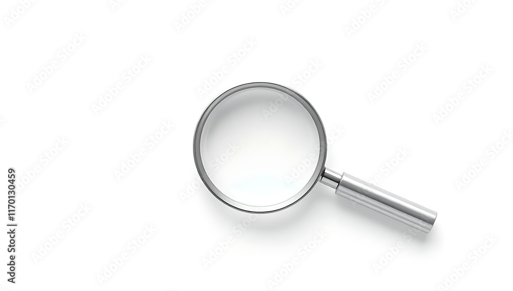A simple magnifying glass icon for search concepts, minimalist design on a white background. A simple magnifying glass icon for search concepts, minimalist design on a white background.