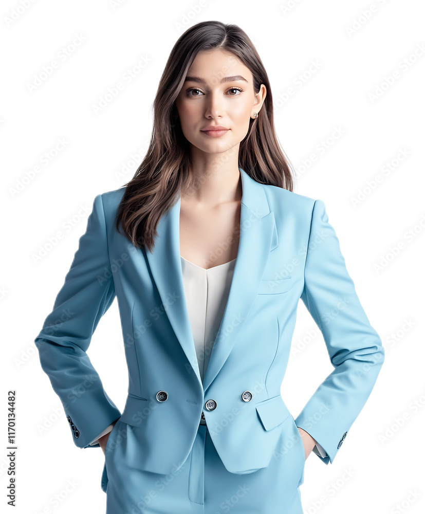 Confident Professional Business Woman in Stylish Suit Jacket Poses for Headshot Portrait Confident Professional Business Woman in Stylish Suit Jacket Poses for Headshot Portrait