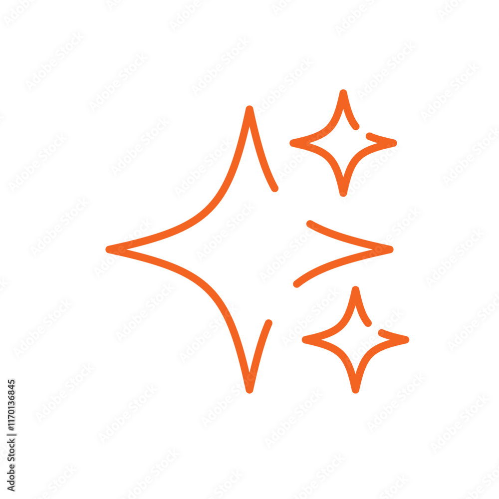 Obraz premium shine icon isolated on white background. vector illustration.