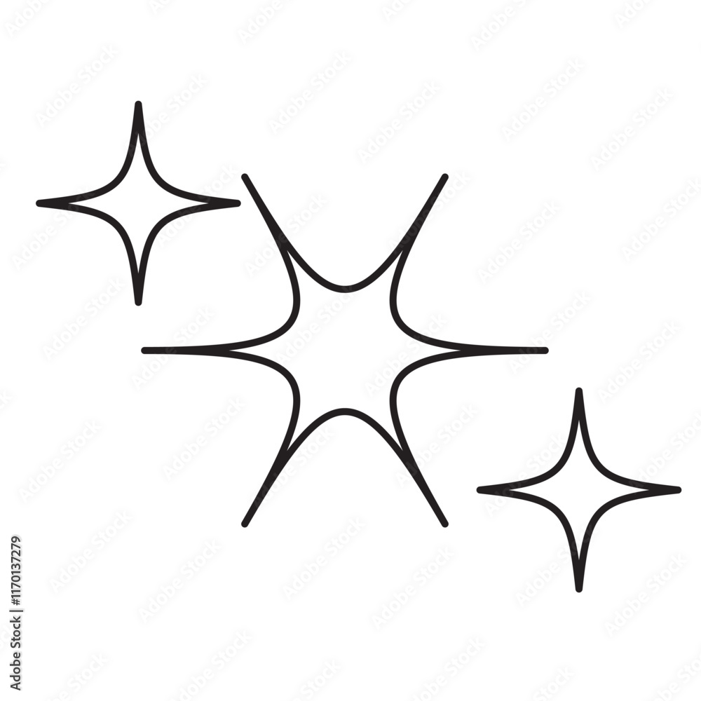 shine icon isolated on white background. vector illustration. shine icon isolated on white background. vector illustration.