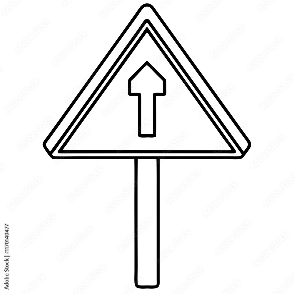 sign isolated on white