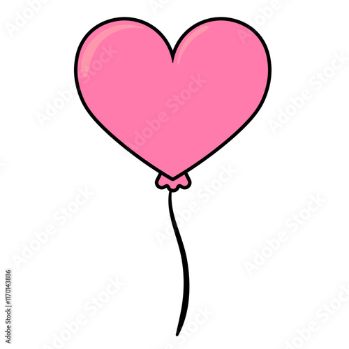 Pink Heart Balloon