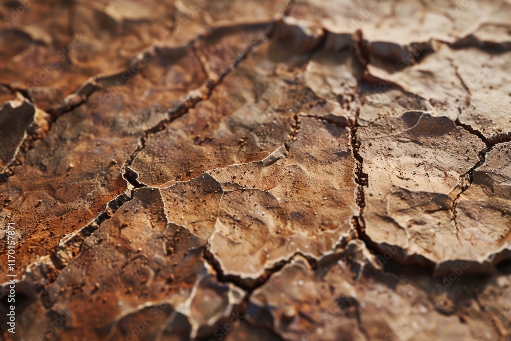 Fototapeta premium texture of dry cracked soil