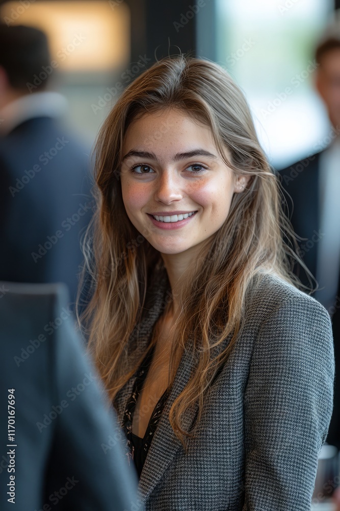 custom made wallpaper toronto digitalAt a networking event, business people are engaged in conversations, laughing and exchan, Generative AI