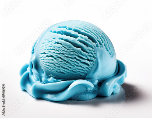 Blue Moon ice cream in the white background studio shot