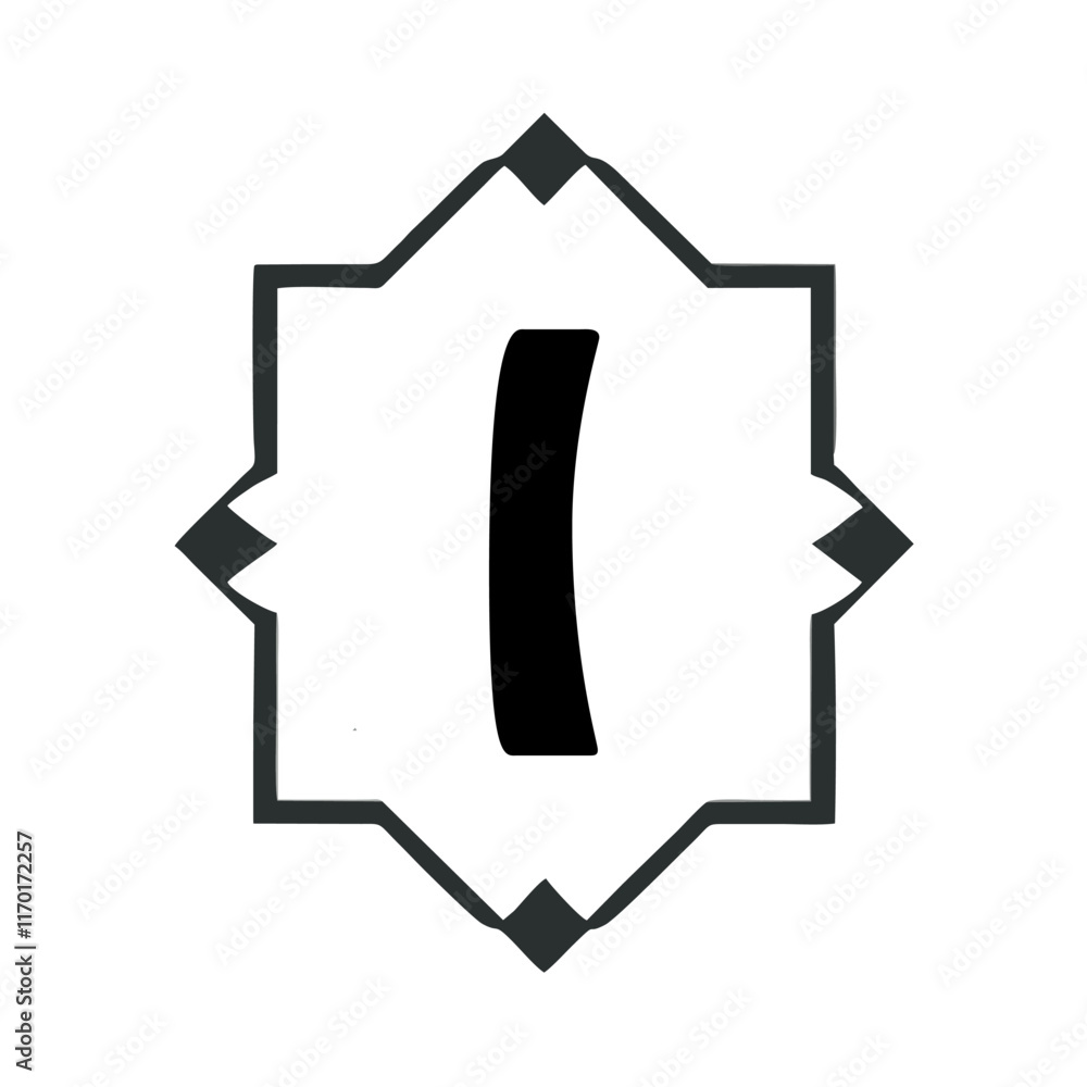 Elegant logos, Wedding monograms, hand drawn elegant, delicate collection,leter I