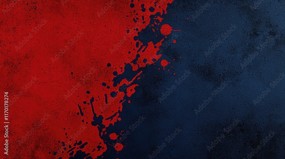 Red and navy grunge design Red and navy grunge design