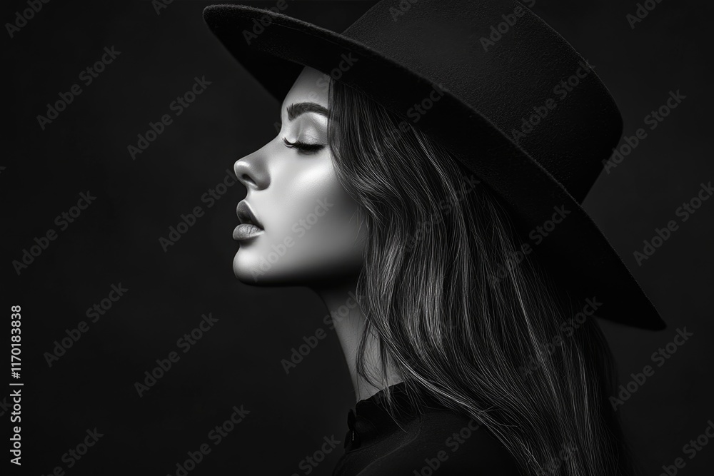 black and white fashion art studio portrait black and white fashion art studio portrait