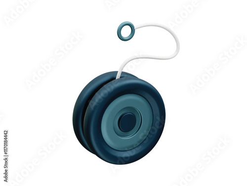 yoyo or yo-yo for kids toys icon illustration 3d