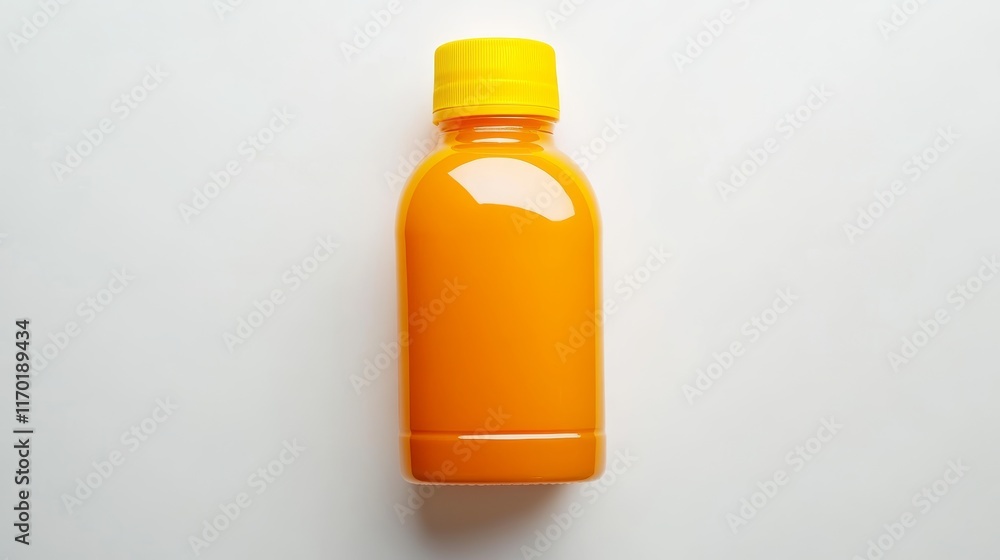 Juice bottle lid isolated on white background top view Juice bottle lid isolated on white background top view