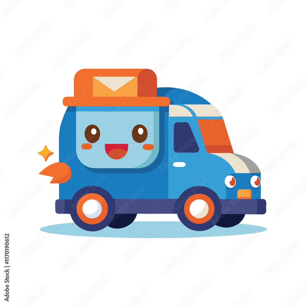 Cartoon transportation vehicle characters vector. Flat design transport vehicles illustration Cartoon transportation vehicle characters vector. Flat design transport vehicles illustration