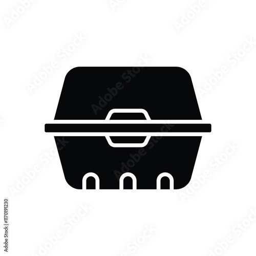 lunchbox icon vector design template simple and clean