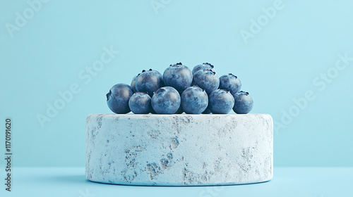 A Delectable Display of Fresh Blueberries photo