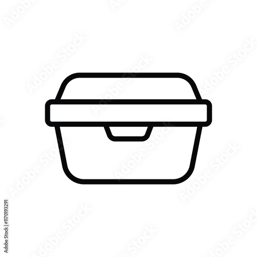 lunchbox icon vector design template simple and clean