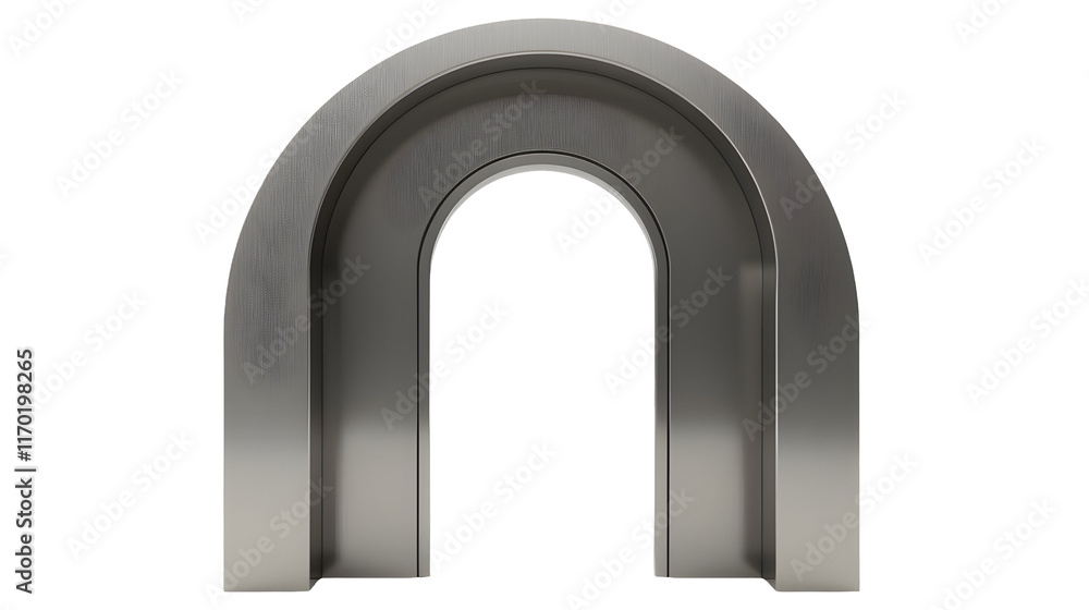 Sleek Metal Archway: A Modern, Minimalist Entrance. A gateway to another dimension, perhaps? Mysterious and elegant., cut out Sleek Metal Archway: A Modern, Minimalist Entrance. A gateway to another dimension, perhaps? Mysterious and elegant., cut out