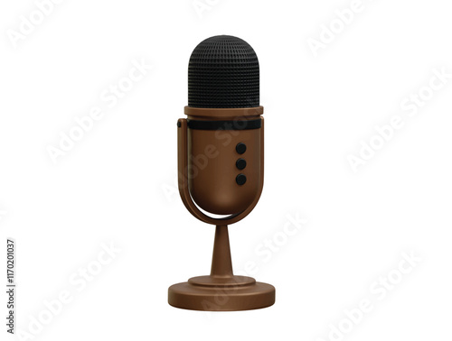 Microphone 3d icon illustration vector render