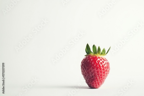 The strawberry is a fresh, vibrant fruit often enjoyed as a refreshing snack or dessert during warm summer days. photo