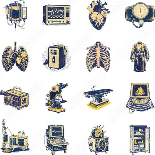 Collection of Medical Treatment Illustrations 

