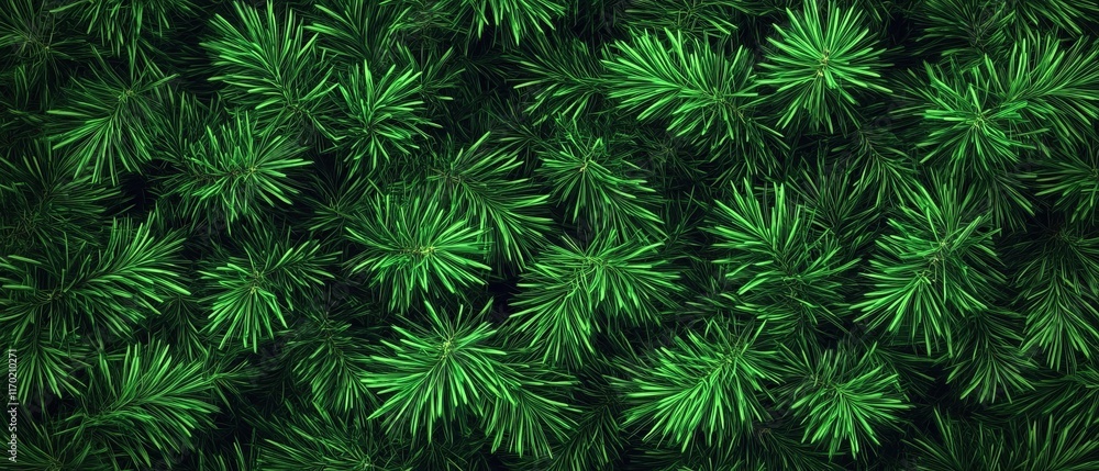 Lush Green Pine Needles Creating a Dense and Vibrant Natural Background in a Forest Setting Lush Green Pine Needles Creating a Dense and Vibrant Natural Background in a Forest Setting