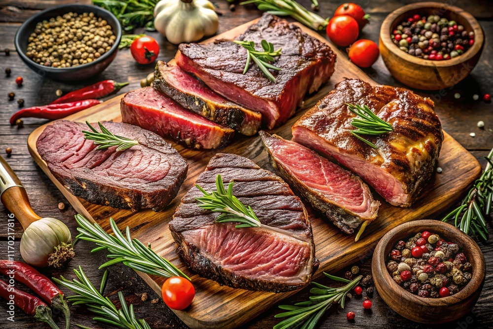 Fototapeta premium Premium Steak Cuts Collection - High-Resolution Images