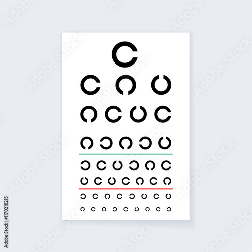 Eye chart poster