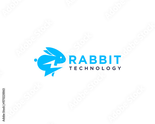 Lightning rabbit logo