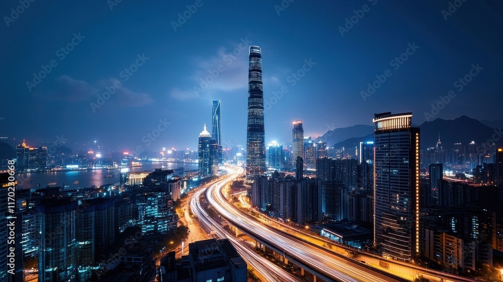 Fototapeta premium Smart Cities Harnessing Renewable Energy for a Sustainable Future and Enhanced Urban Living