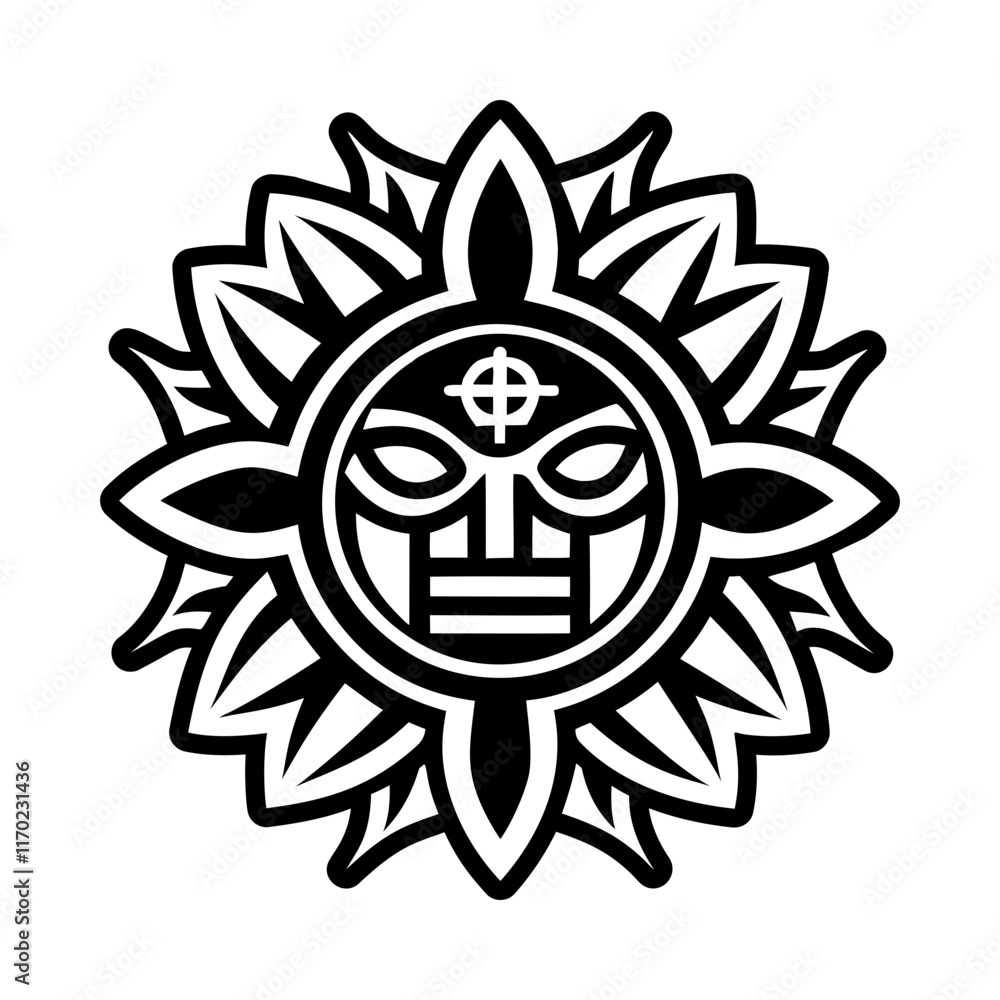 Fototapeta premium A filled style icon of hau spirit symbol