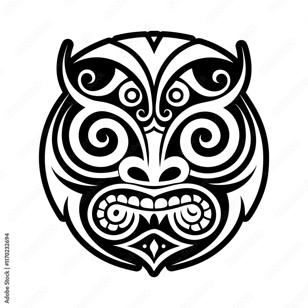 Obraz premium A filled style icon of taniwha symbol symbol